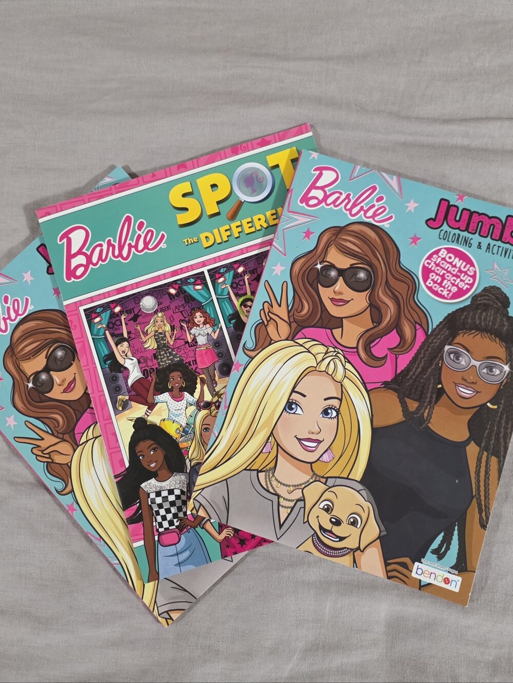 NEW Barbie Coloring Books and Spot the Difference Set 3 of Activity Books